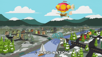 bridge flying machine GIF by South Park 