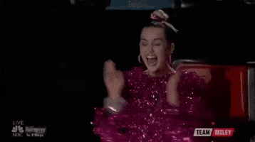 Excited Miley Cyrus GIF by The Voice