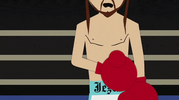 scared jesus GIF by South Park 
