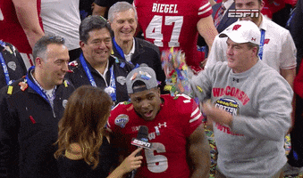 Wisconsin Badgers Party GIF by ESPN College Football