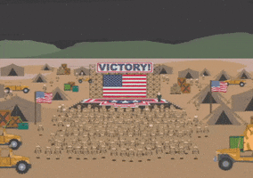 army base crowd GIF by South Park 