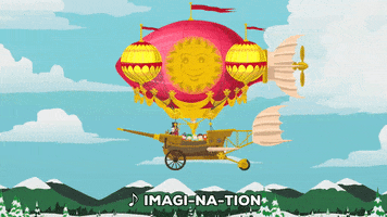 happy blimp GIF by South Park 