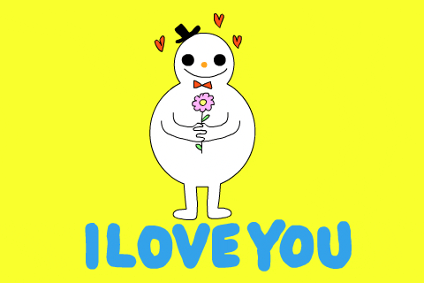 I Love You Snowman GIF by GIPHY Studios Originals - Find & Share on GIPHY