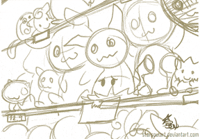 starsoulart pokemon painting pikachu process GIF