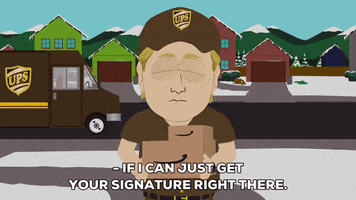 delivery ups GIF by South Park 