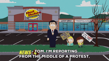 protesting butters stotch GIF by South Park 