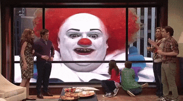 Scary Clown GIF by Saturday Night Live