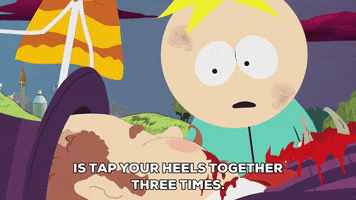 butters stotch heels GIF by South Park 