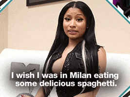 Nicki Minaj Spaghetti GIF by 2020 MTV EMA