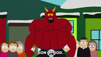devil fighting GIF by South Park 
