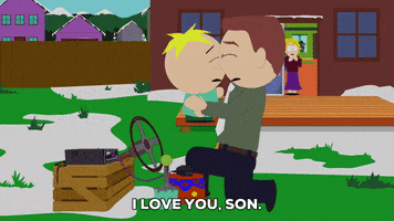 i love you butters GIF by South Park 