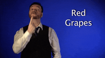 red grapes asl GIF by Sign with Robert