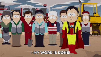 superhero pointing GIF by South Park 