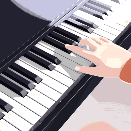 piano animation playing gifs | WiffleGif