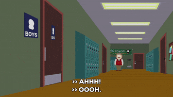 walking opening door GIF by South Park 