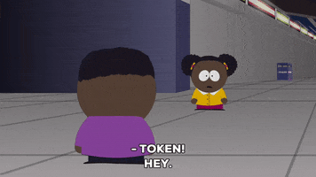 token black flirting GIF by South Park 