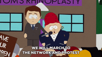 angry protest GIF by South Park 
