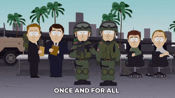 army talking GIF by South Park 