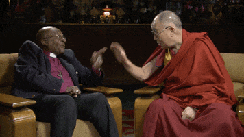 dalai lama shut up GIF by The Joy Experiment