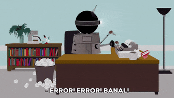 robot desk GIF by South Park 