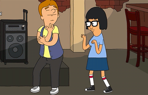 Image result for bobs burgers dancing gif