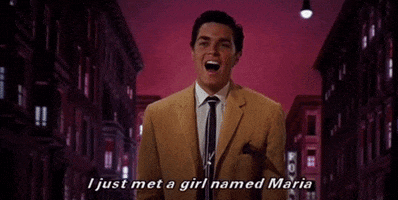west side story i just met a girl named maria GIF