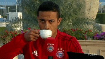 Thiago Alcantara Drinking GIF by FC Bayern Munich