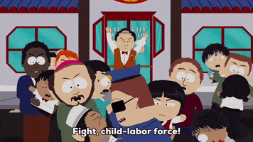 child labor fighting GIF by South Park 