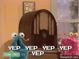 Sesame Street Yep GIF