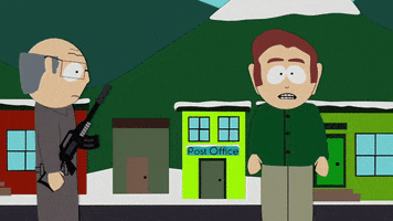 gun thank you GIF by South Park 