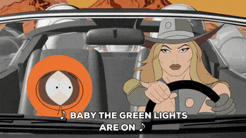 driving kenny mccormick GIF by South Park 