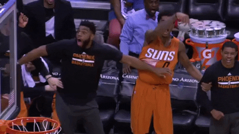 excited phoenix suns GIF by NBA