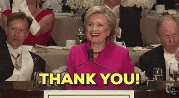 Hillary Clinton Thank You GIF by Election 2016