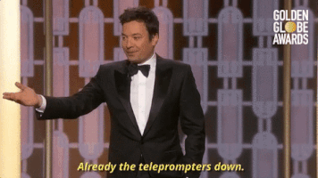 jimmy fallon teleprompter GIF by Golden Globes