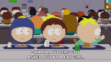 butters stotch lunch GIF by South Park 