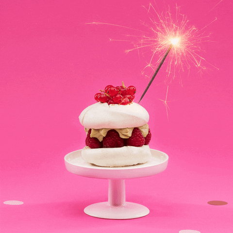 Birthday Cake Pink GIF by Blissim ex Birchbox