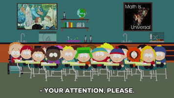 eric cartman undivided attention GIF by South Park 