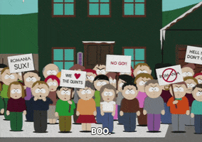 crowd booing GIF by South Park 