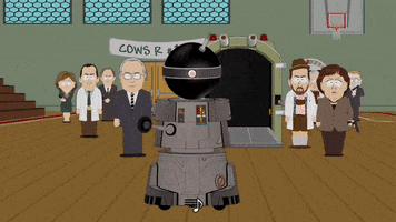 robot jokes GIF by South Park 