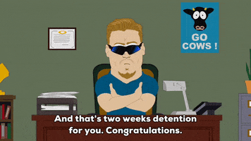 poster desk GIF by South Park 