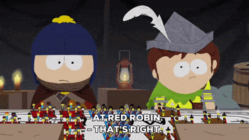 playing red robin GIF by South Park 