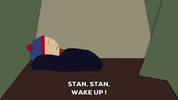 stan marsh sleeping GIF by South Park 