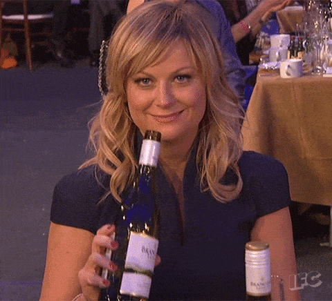 Giphy - Amy Poehler Drinking GIF by IFC