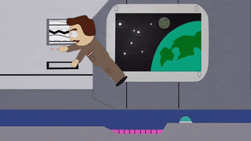 floating space station GIF by South Park 