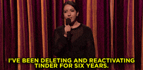 dating tinder GIF by Team Coco