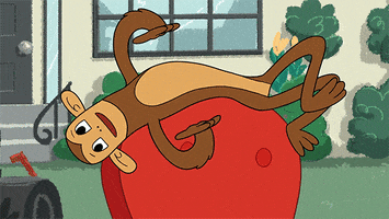 monkey lol GIF by Cartoon Hangover