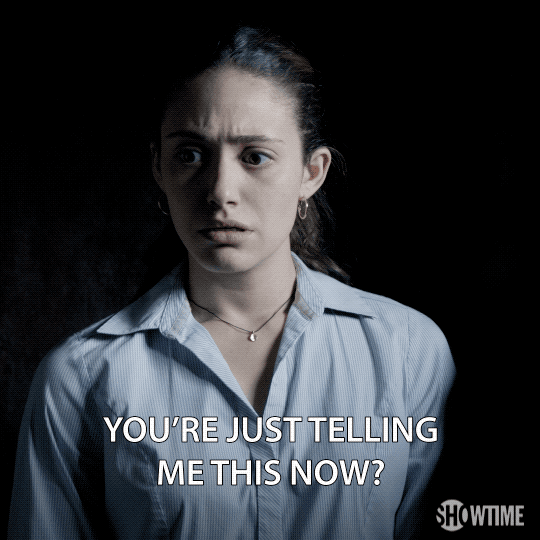 Youre Just Telling Me This Now Season 6 GIF by Shameless Find & Share