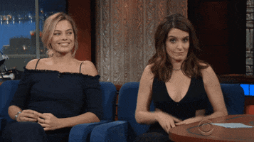adjusting tina fey GIF by The Late Show With Stephen Colbert