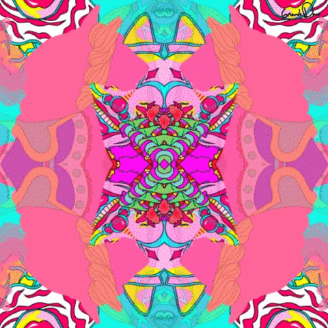 clowns psychedelic art GIF by Grande Dame