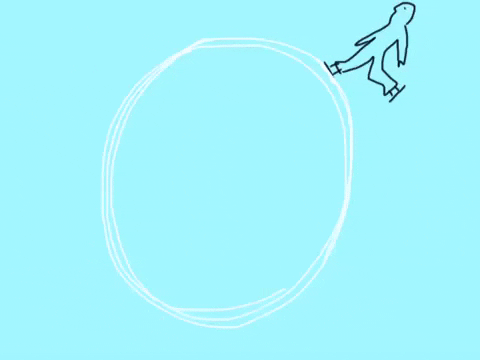 ice skating yawn GIF by Barbara Pozzi by Barbara_Pozzi